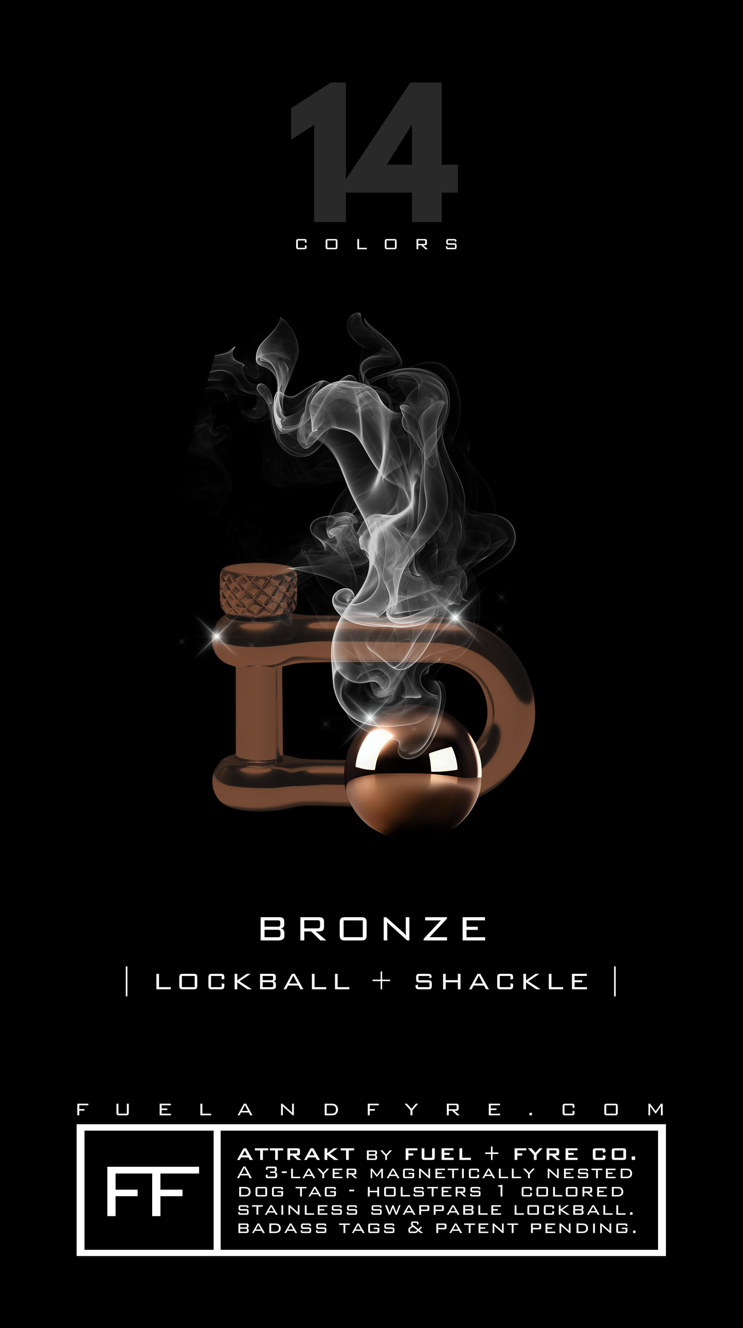 Lockball + Shackle Set // Bronze