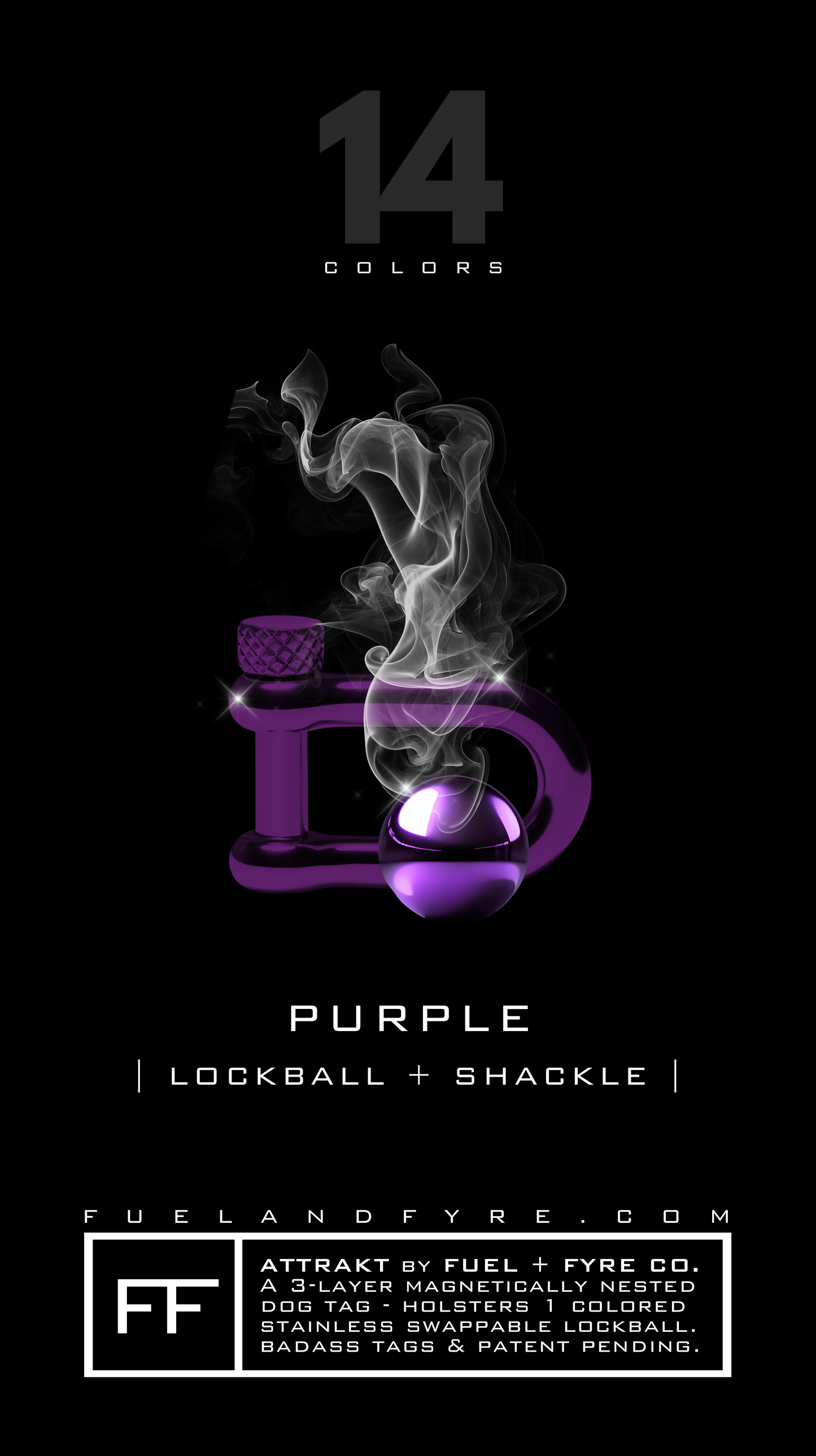 Lockball + Shackle Set // Purple