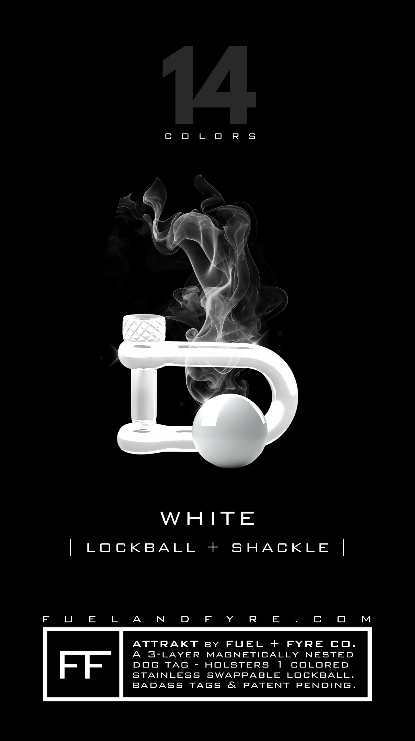 Lockball + Shackle Set // White