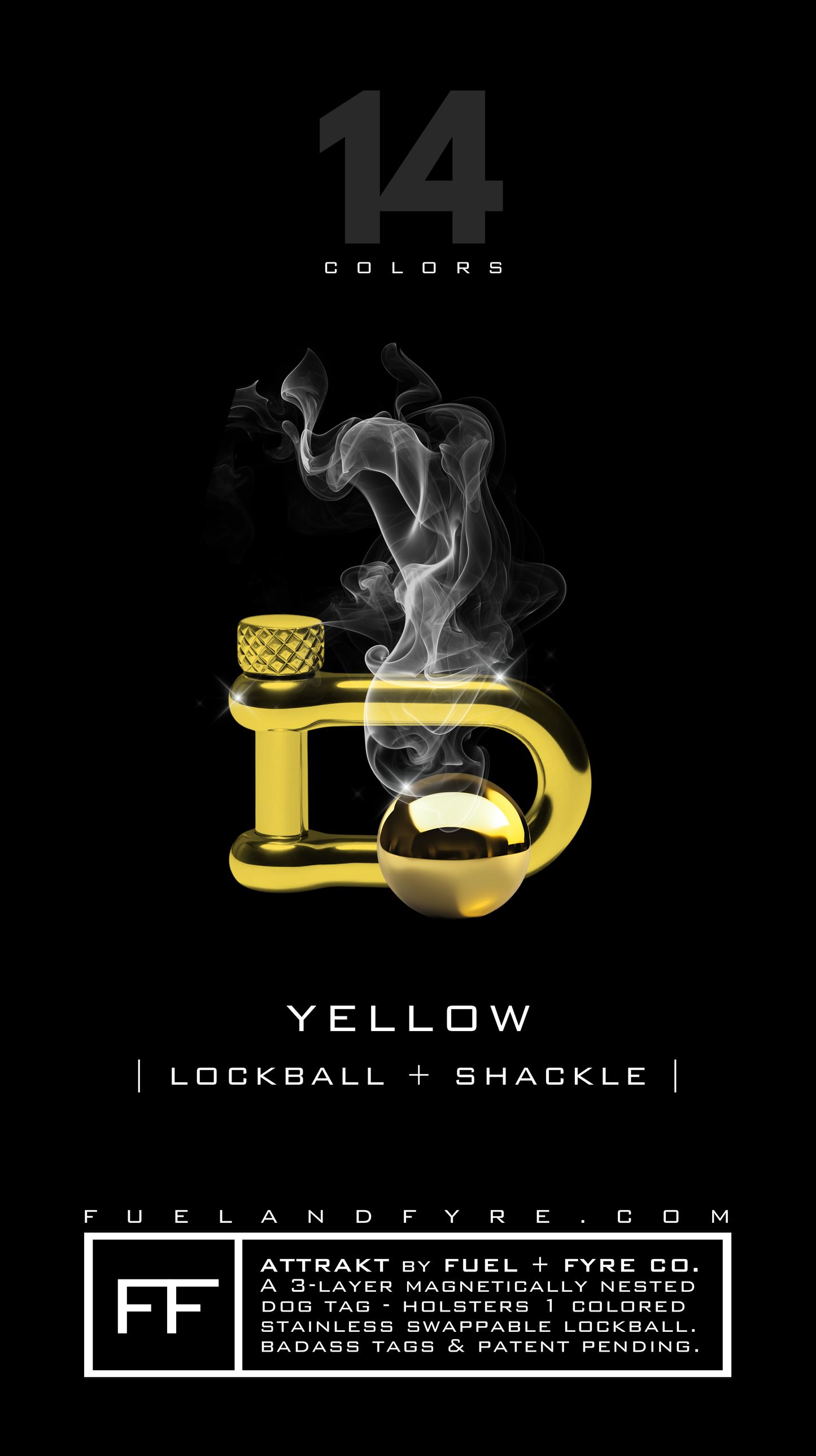 Lockball + Shackle Set // Yellow