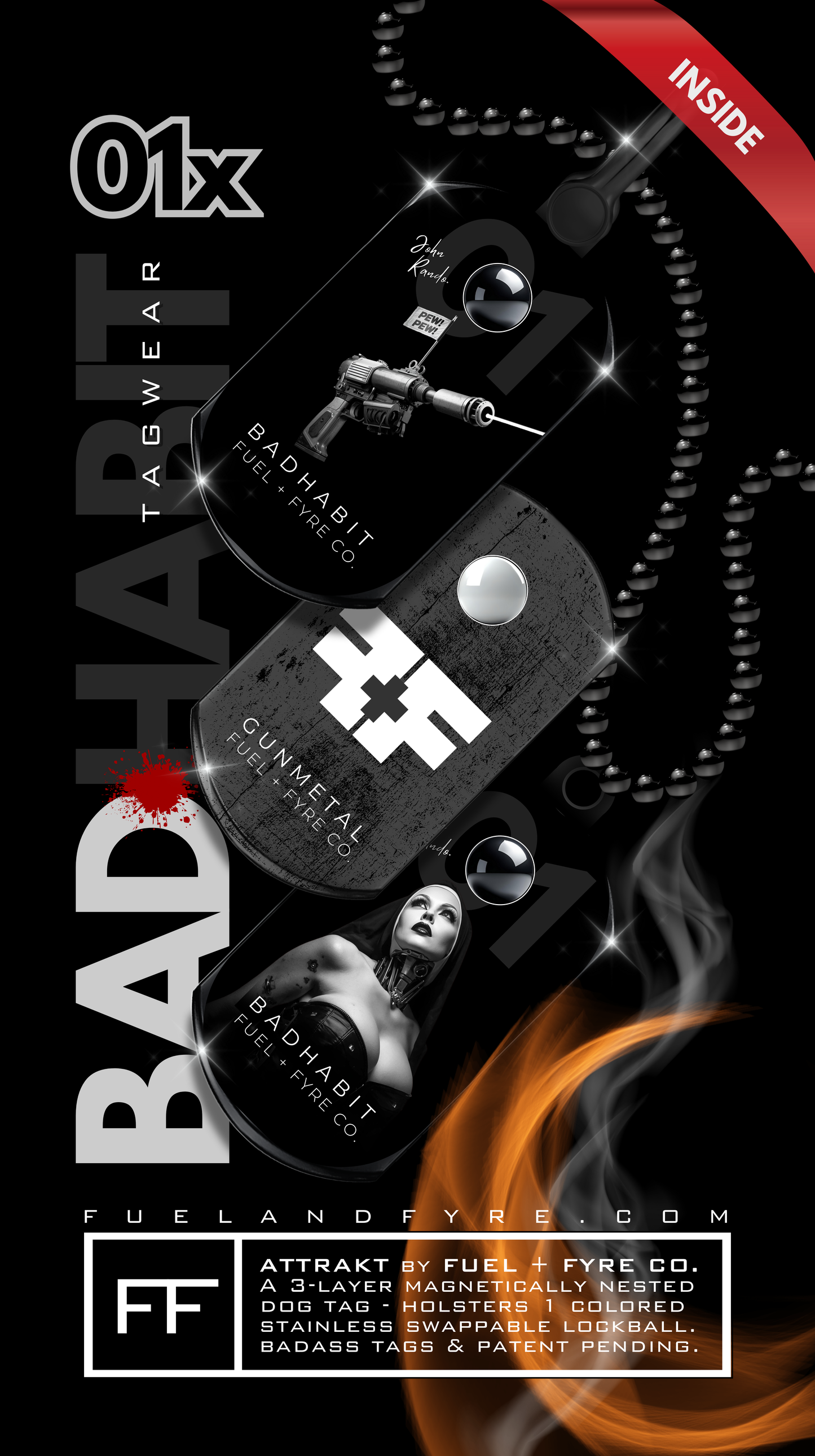 ATTRAKT LE | Magnetic Dog Tags | Bad Habit by John Rando | AH