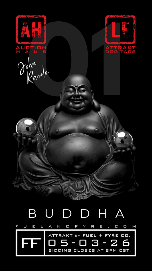 ATTRAKT LE | Magnetic Dog Tags | Buddha by John Rando | AH