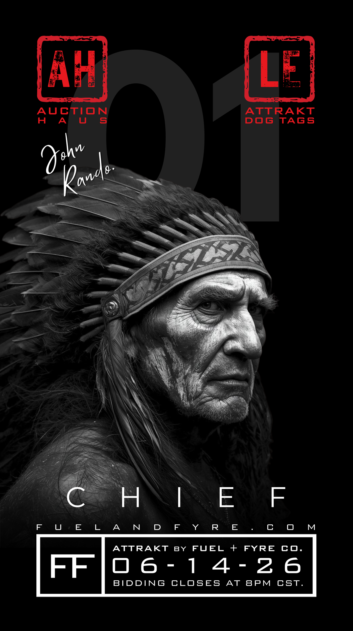 ATTRAKT LE | Magnetic Dog Tags | Chief by John Rando | AH