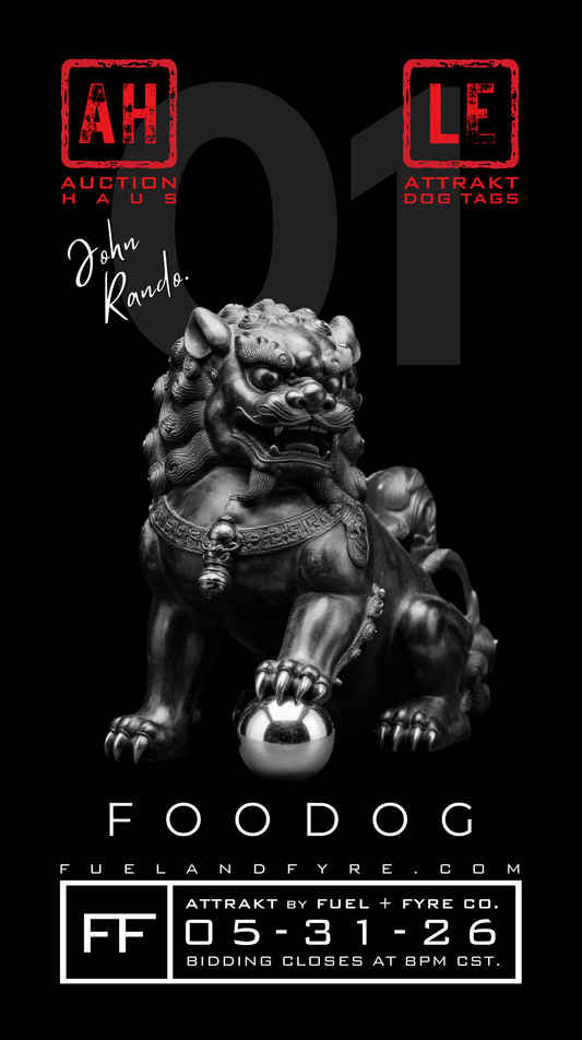 ATTRAKT LE | Magnetic Dog Tags | Foo Dog by John Rando | AH