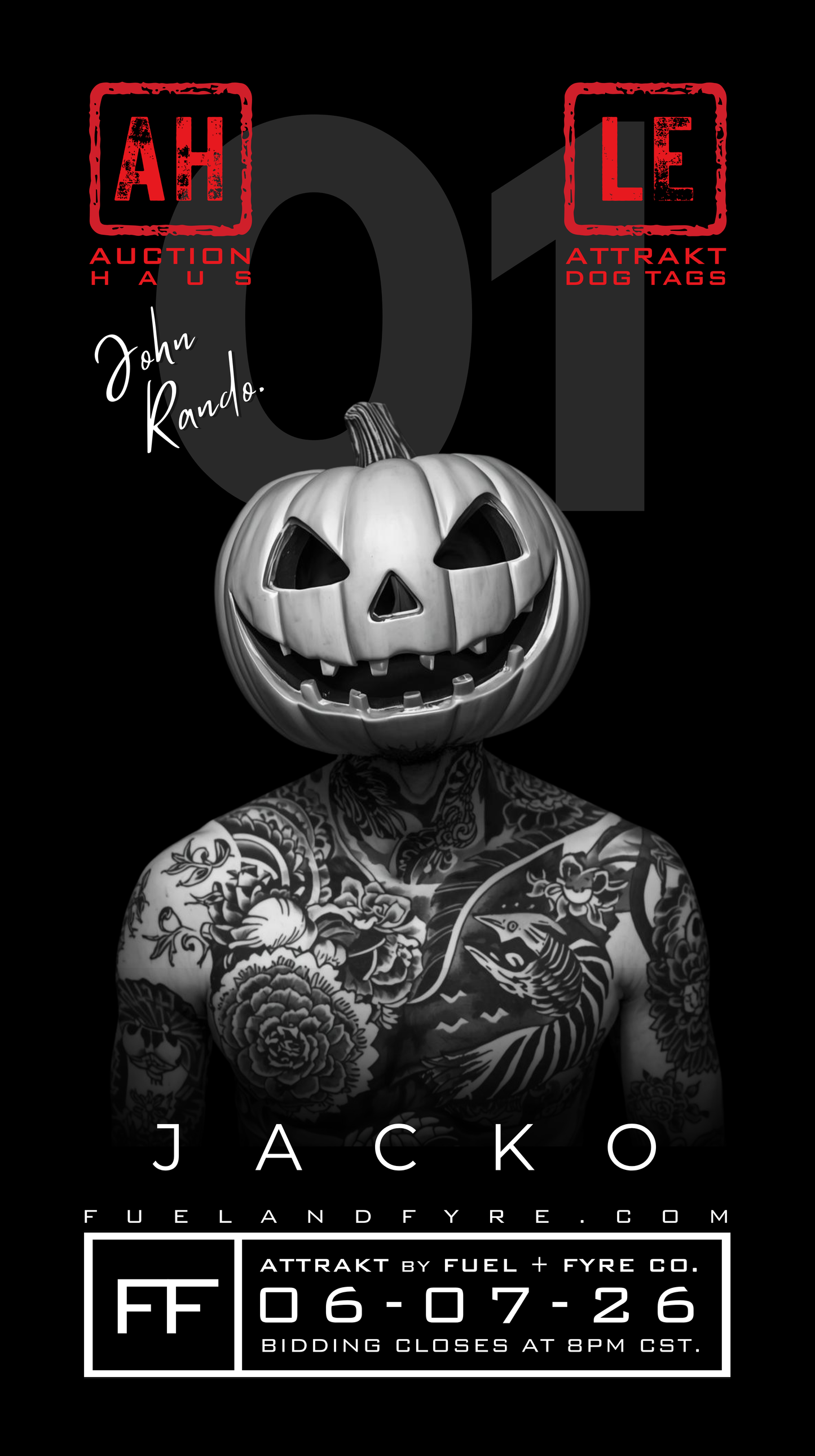 ATTRAKT LE | Magnetic Dog Tags | Jack-O by John Rando | AH