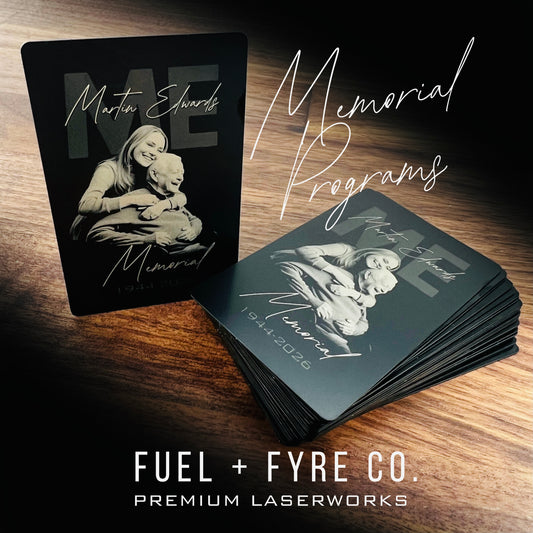 Rogue Steel Cards | 50 Memorial Program Cards