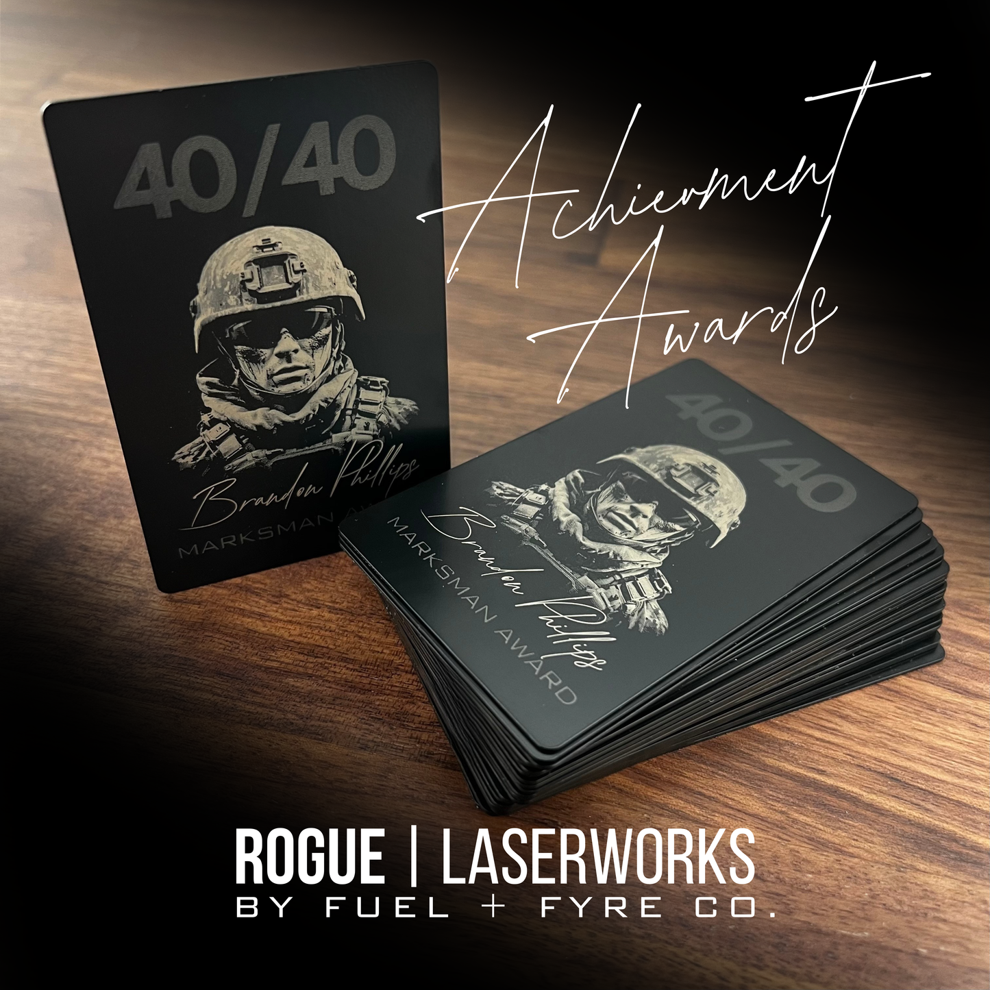 Rogue Steel Cards | 100 Award Cards