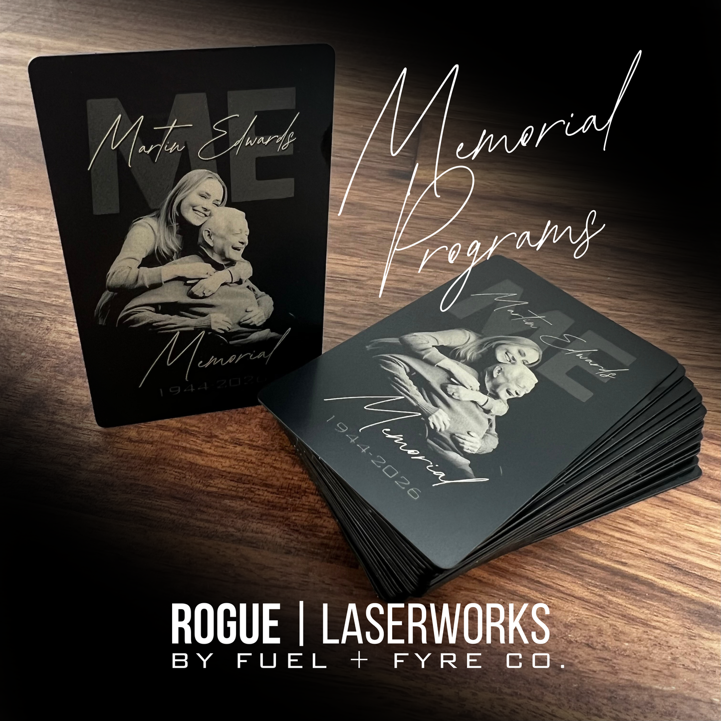 Rogue Steel Cards | 100 Memorial Program Cards