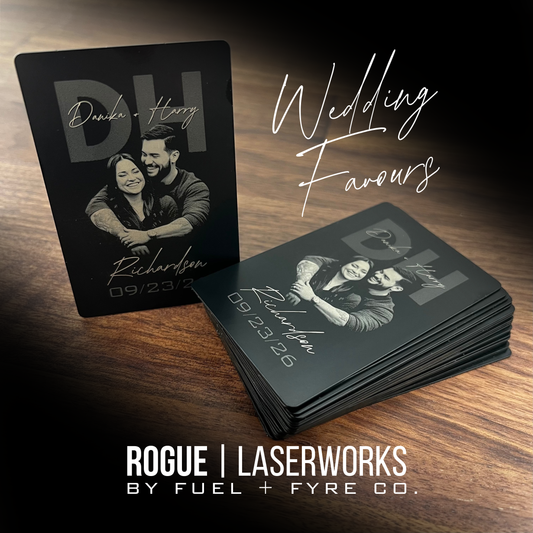 Rogue Steel Cards | 100 Wedding Favour Cards