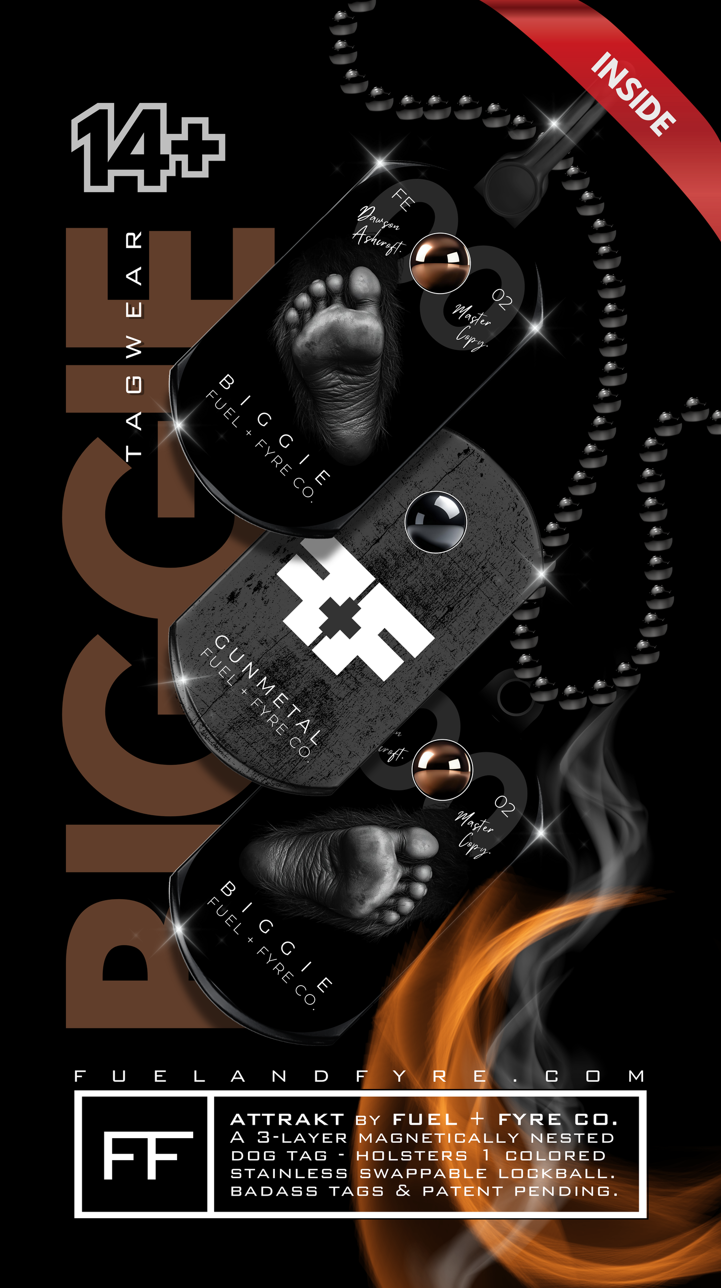 ATTRAKT FE | Magnetic Dog Tags | A1 / (Master Copy) by (Your Name)