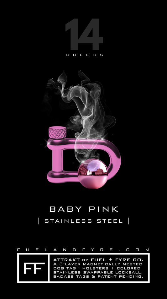 Lockball + Shackle Set // Baby Pink