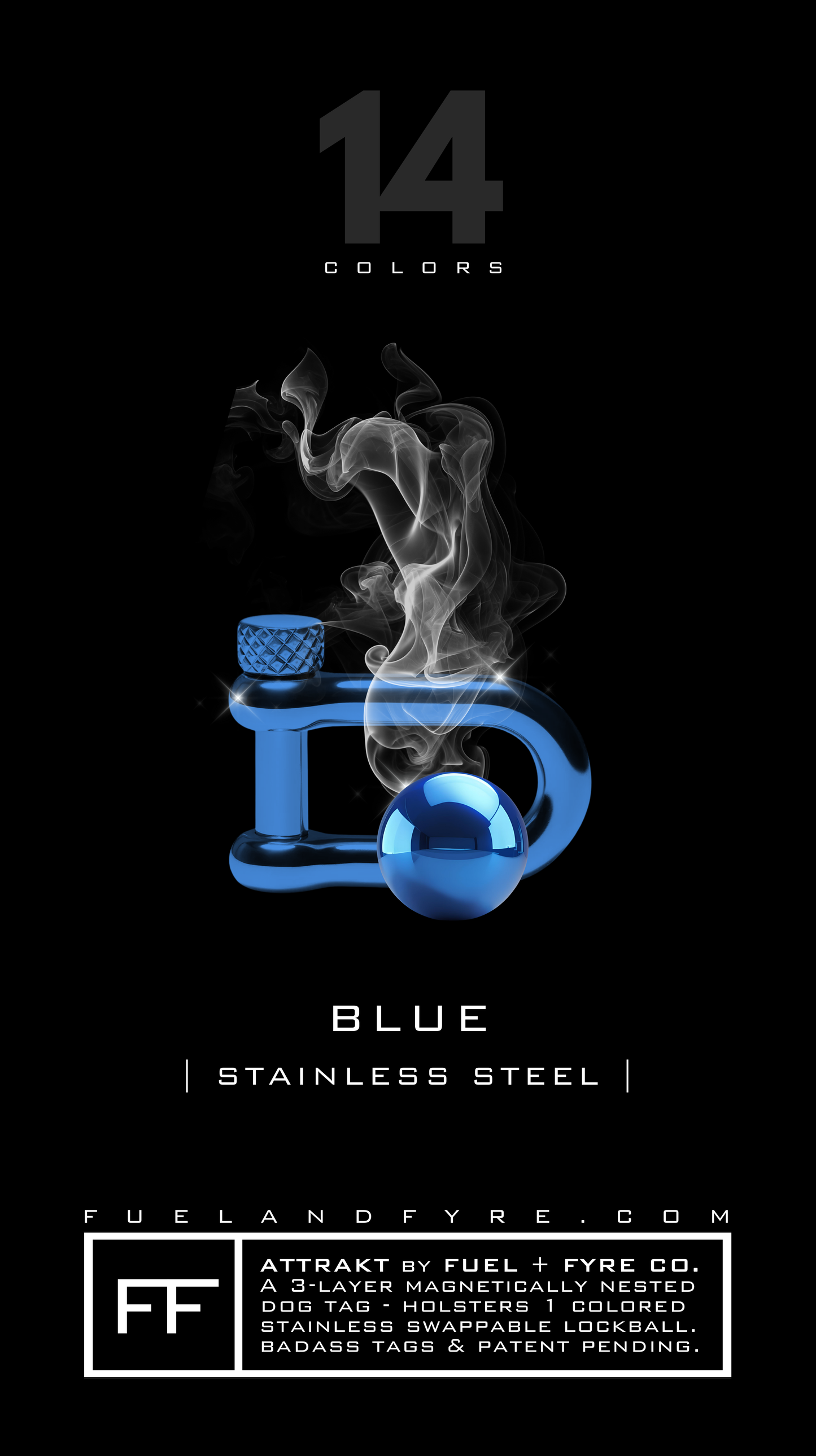 Lockball + Shackle Set // Blue