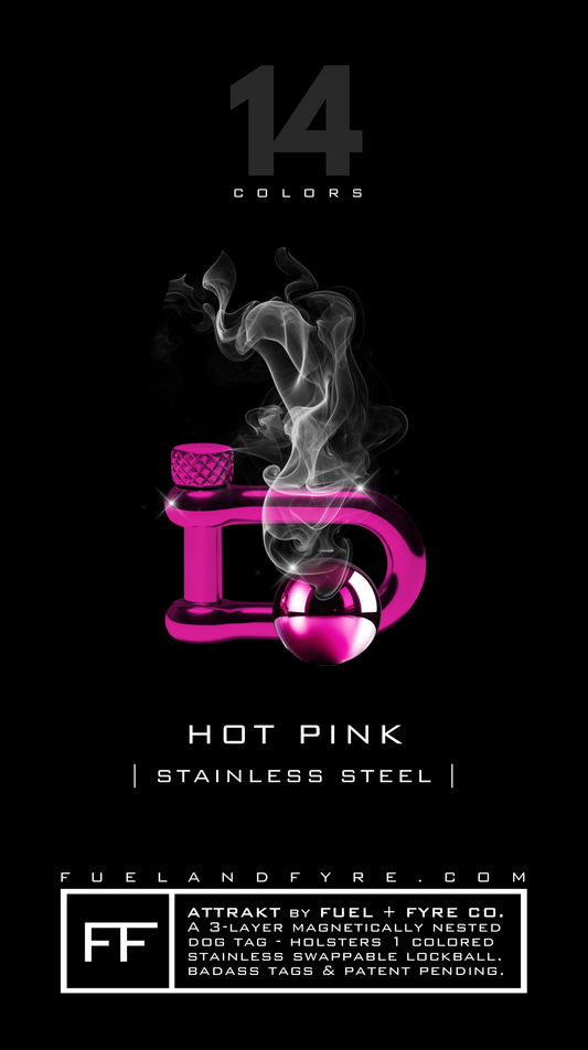 Lockball + Shackle Set // Hot Pink