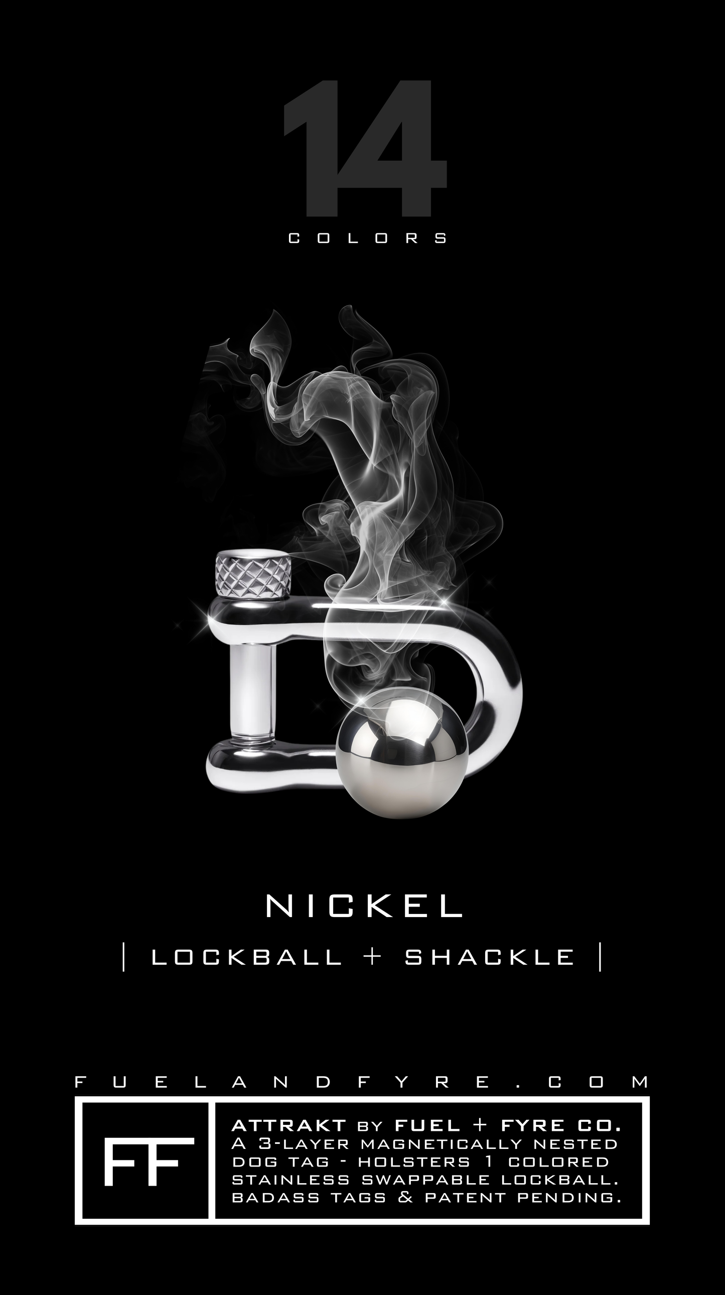 Lockball + Shackle Set // Nickel