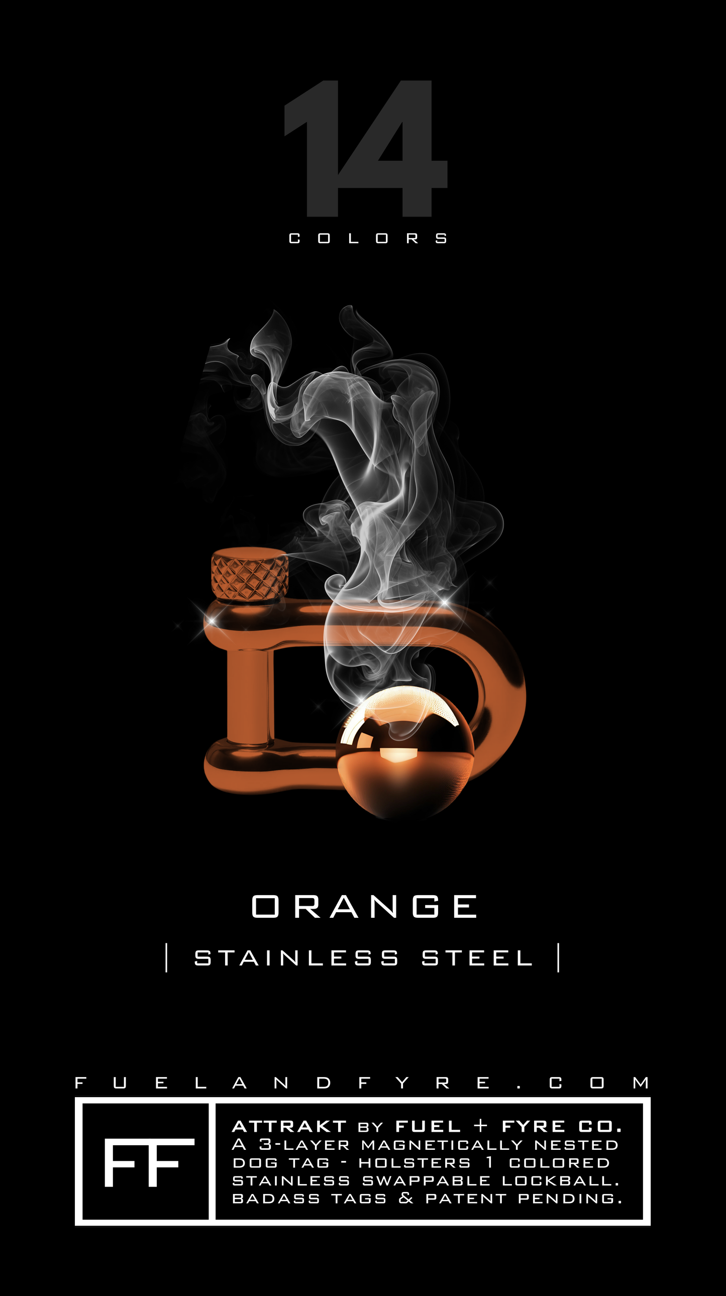 Lockball + Shackle Set // Orange