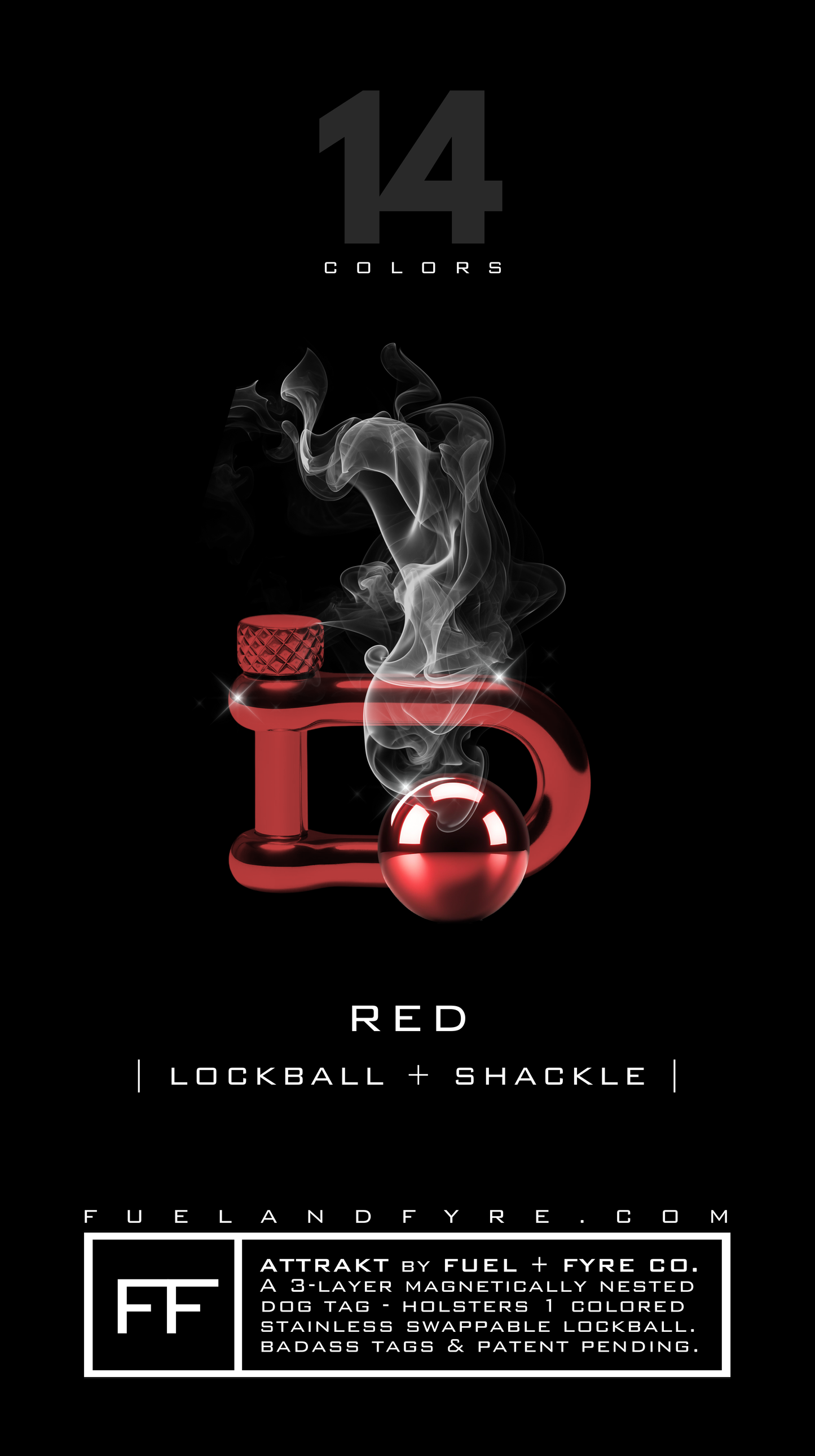Lockball + Shackle Set // Red