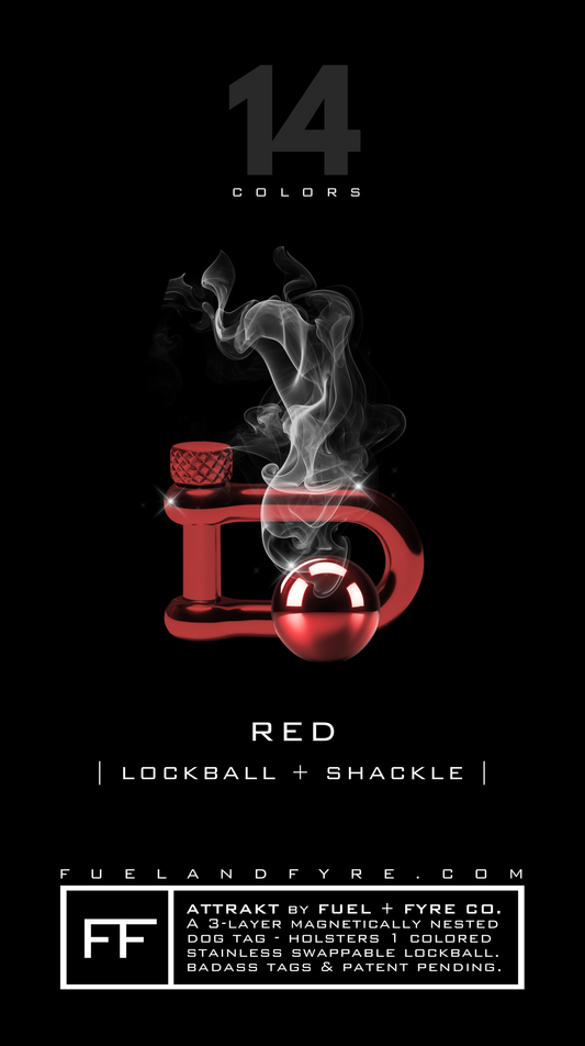 Lockball + Shackle Set // Red
