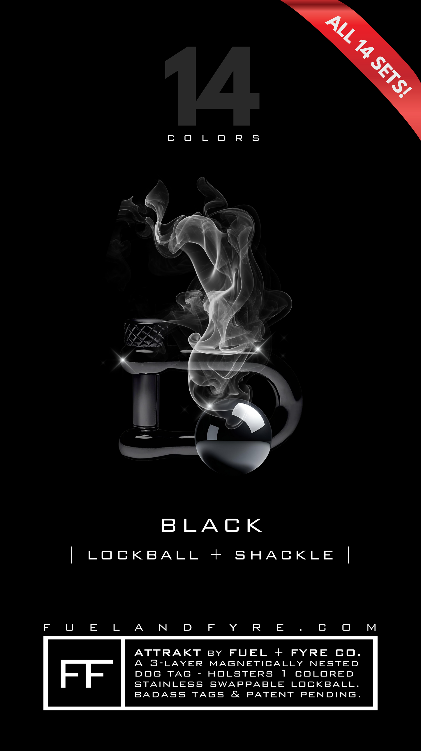 ATTRAKT LE | Magnetic Dog Tags | Medusa by John Rando | AH