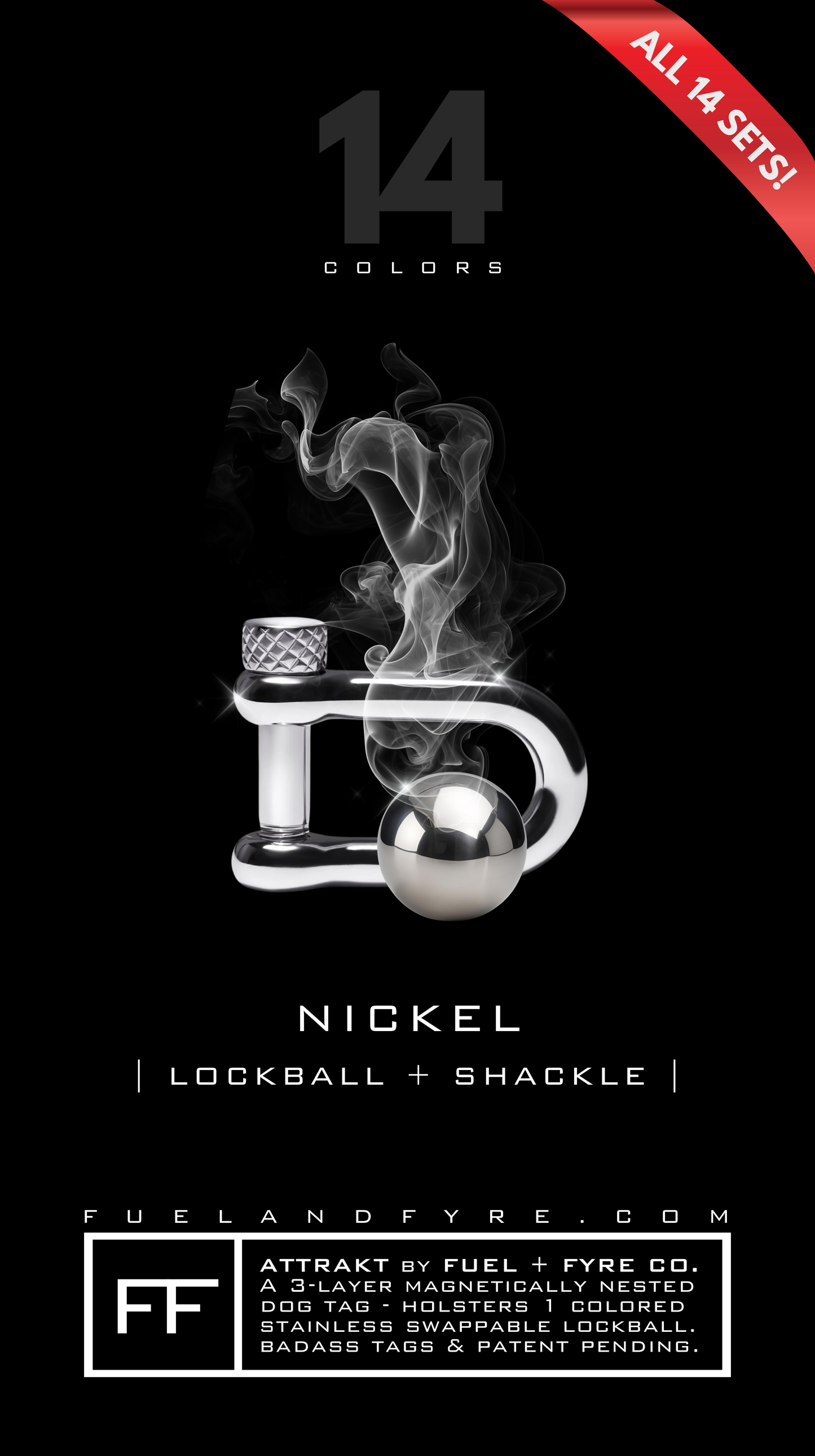 ATTRAKT LE | Magnetic Dog Tags | Medusa by John Rando | AH