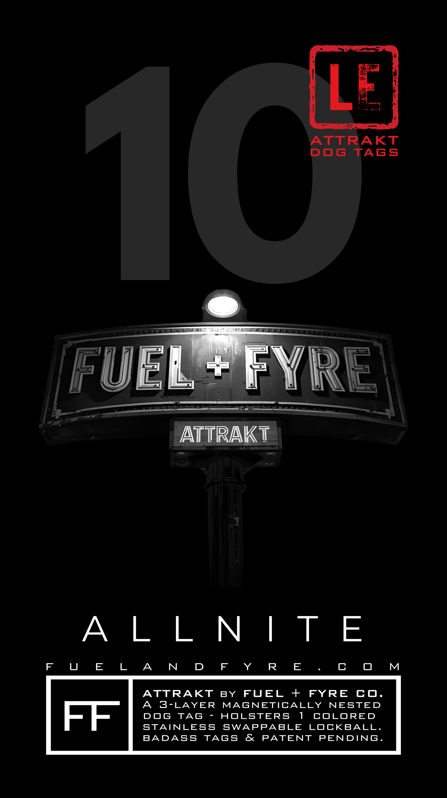 ATTRAKT LE | Magnetic Dog Tags | All-Nite