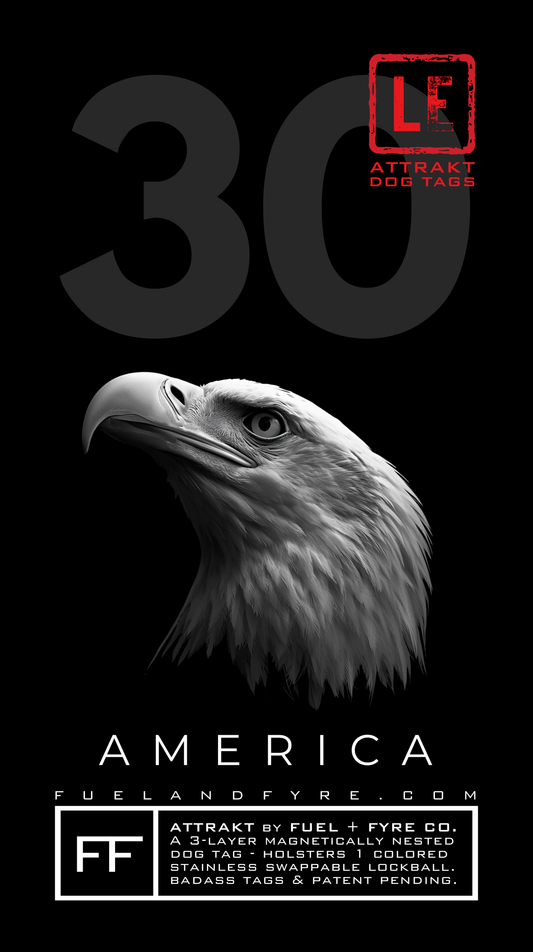 ATTRAKT LE | Magnetic Dog Tags | America