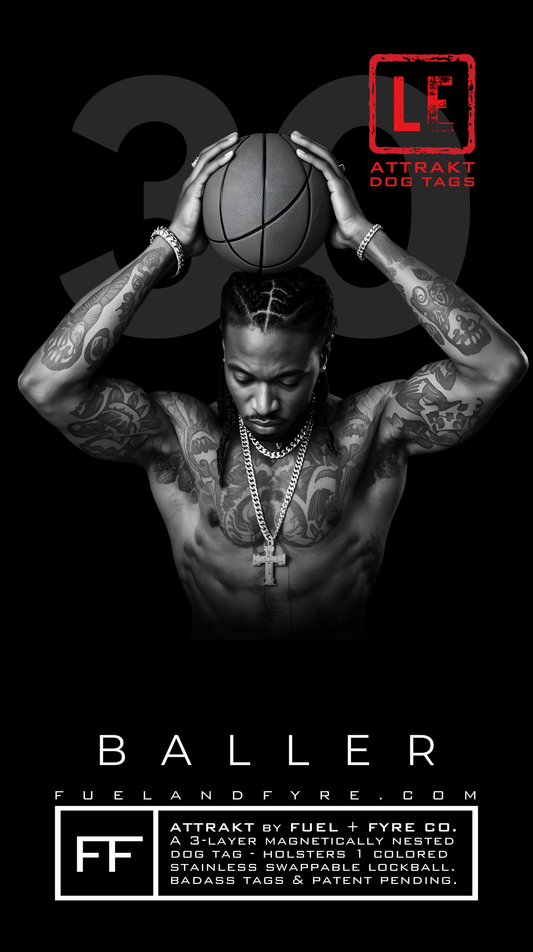 ATTRAKT LE | Magnetic Dog Tags | Baller