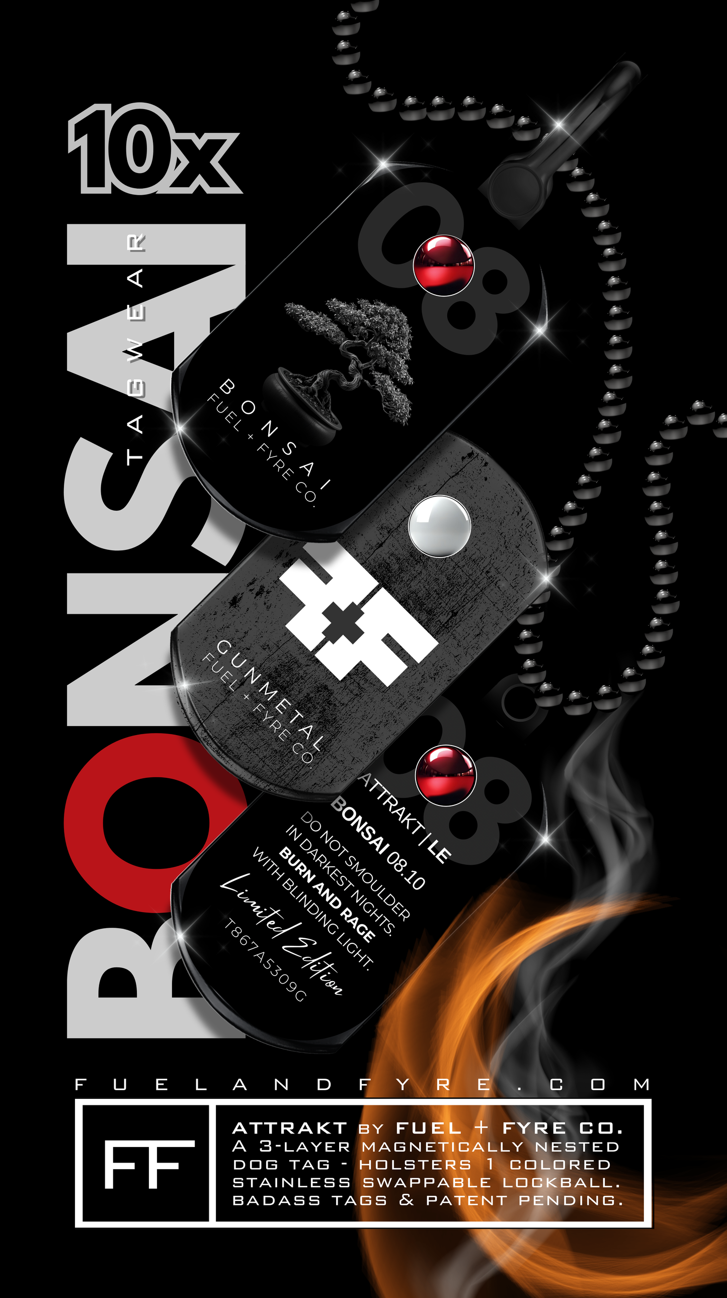 ATTRAKT LE | Magnetic Dog Tags | Bonsai