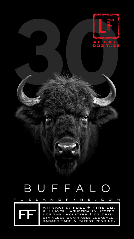 ATTRAKT LE | Magnetic Dog Tags | Buffalo
