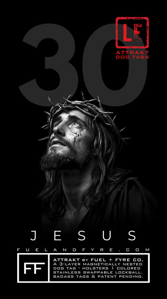 ATTRAKT LE | Magnetic Dog Tags | Christ