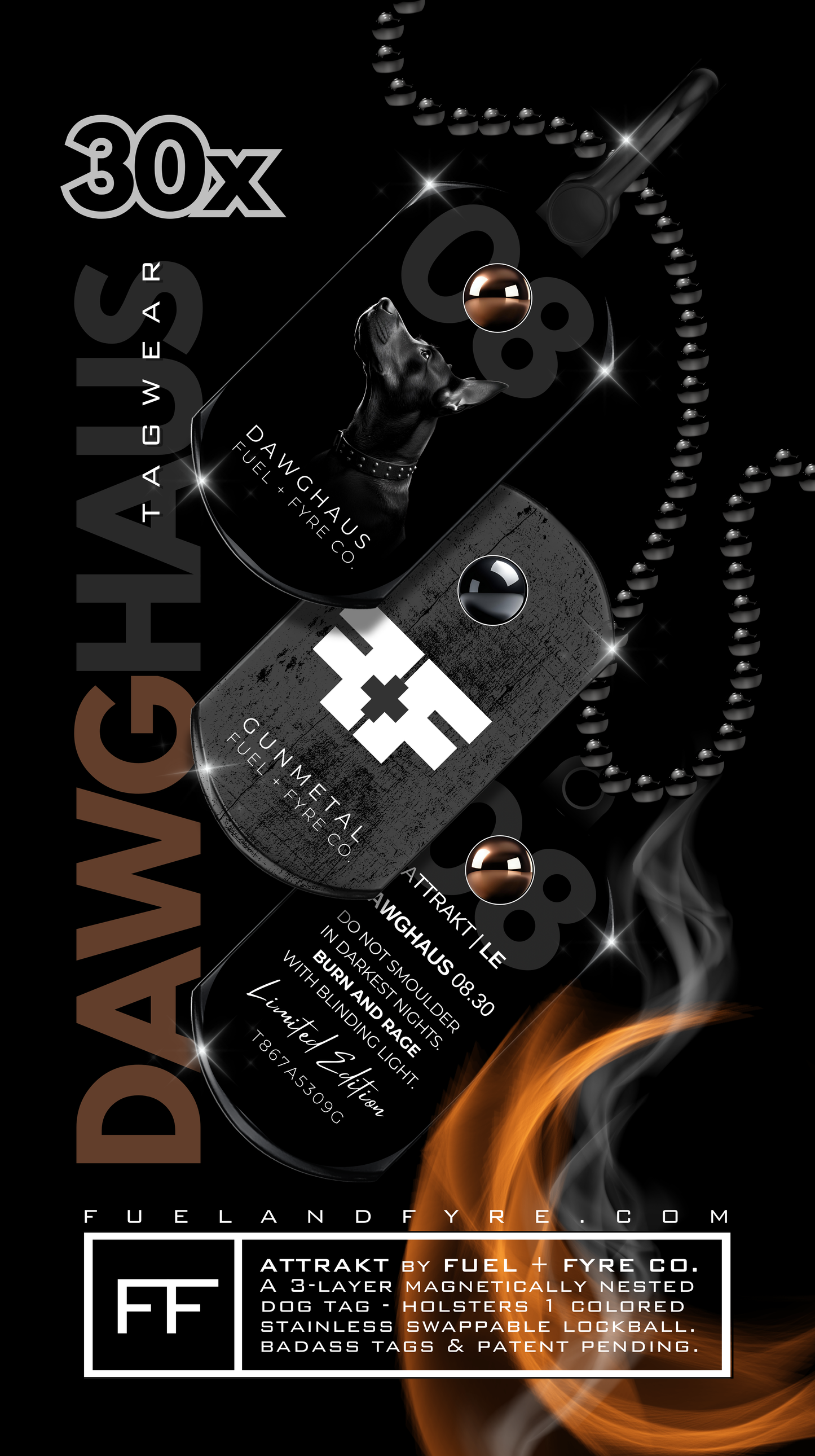 ATTRAKT LE | Magnetic Dog Tags | Dog Haus