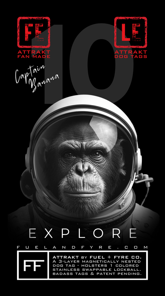 ATTRAKT LE | Magnetic Dog Tags | Explore by Captain Banana