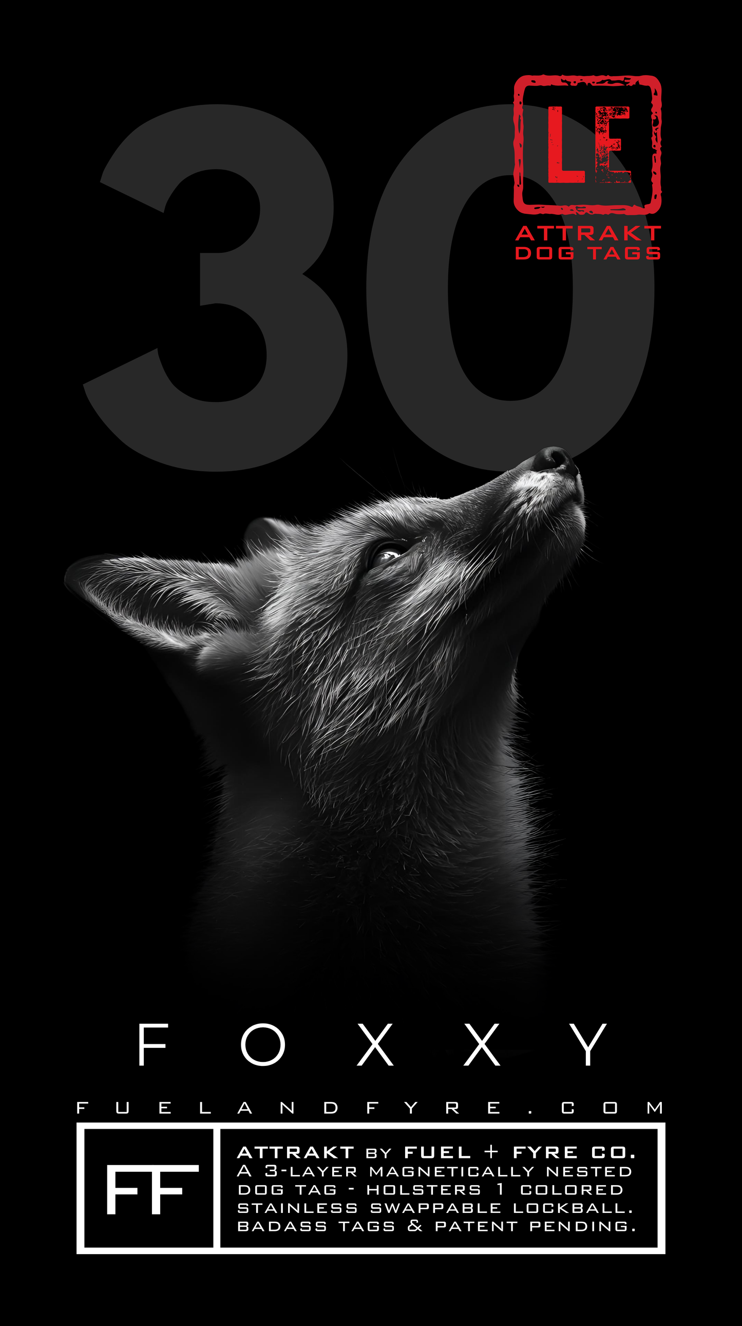 ATTRAKT LE | Magnetic Dog Tags | Foxxy
