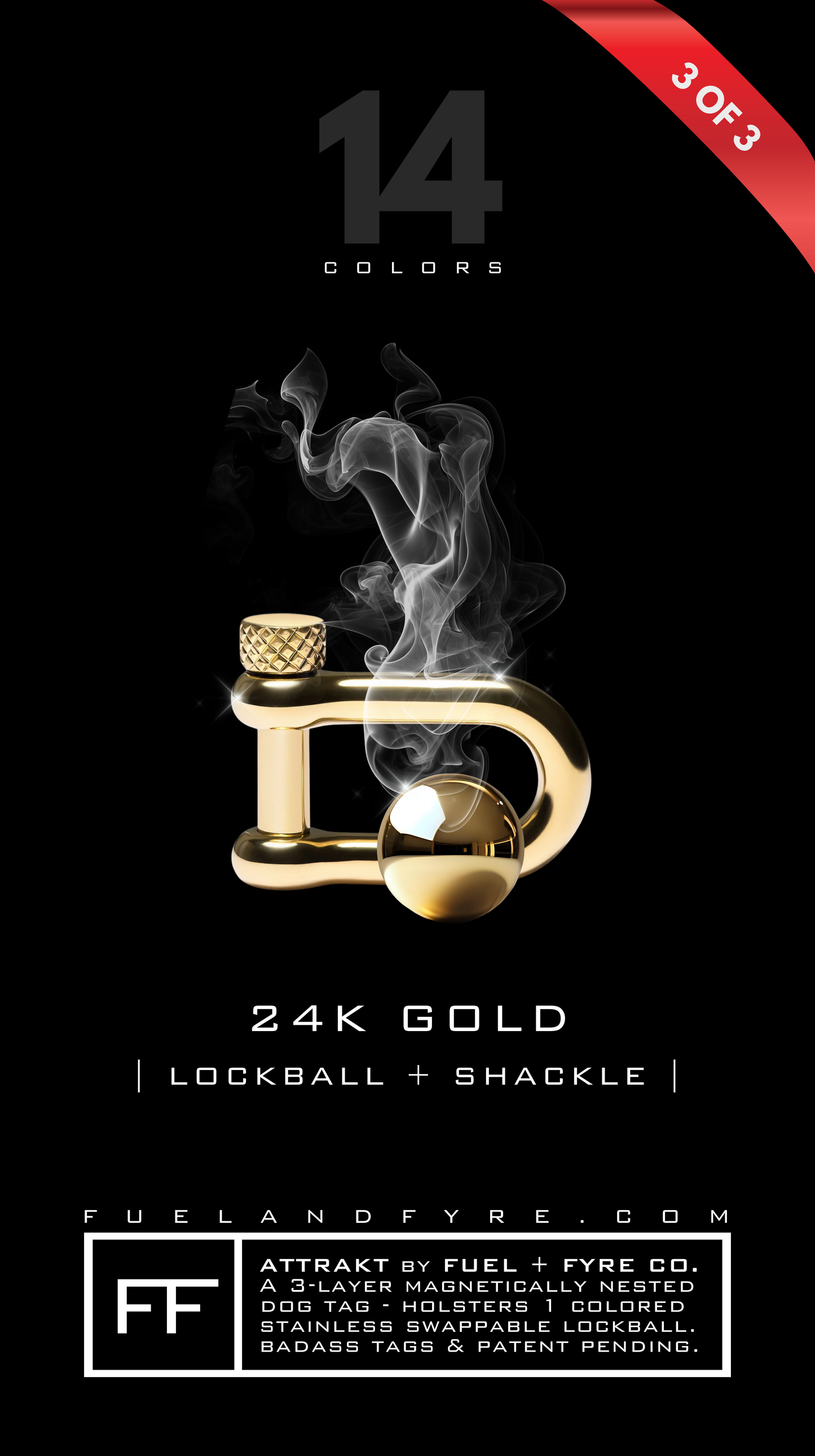 ATTRAKT LE | Magnetic Dog Tags | Asshole