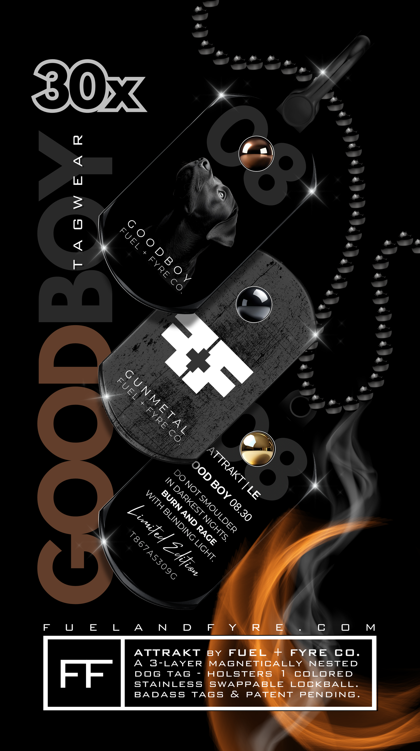 ATTRAKT LE | Magnetic Dog Tags | Good Boy