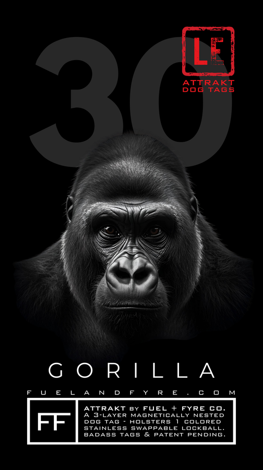 ATTRAKT LE | Magnetic Dog Tags | Gorilla