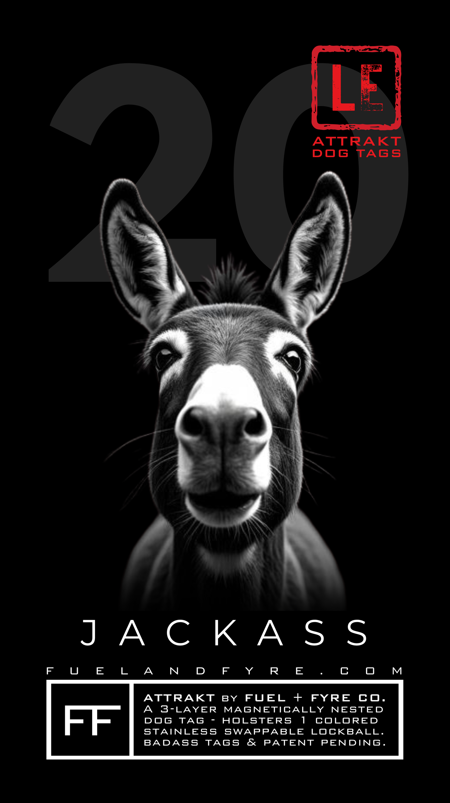 ATTRAKT LE | Magnetic Dog Tags | Jackass