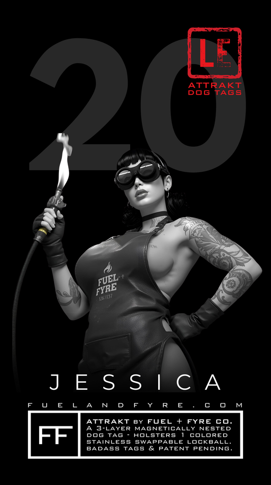 ATTRAKT LE | Magnetic Dog Tags | Jessica