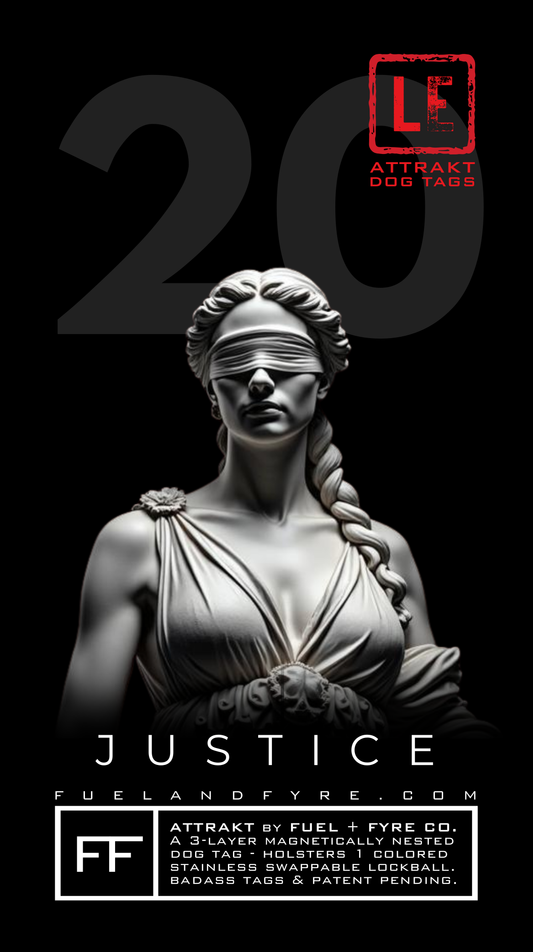 ATTRAKT LE | Magnetic Dog Tags | Justice
