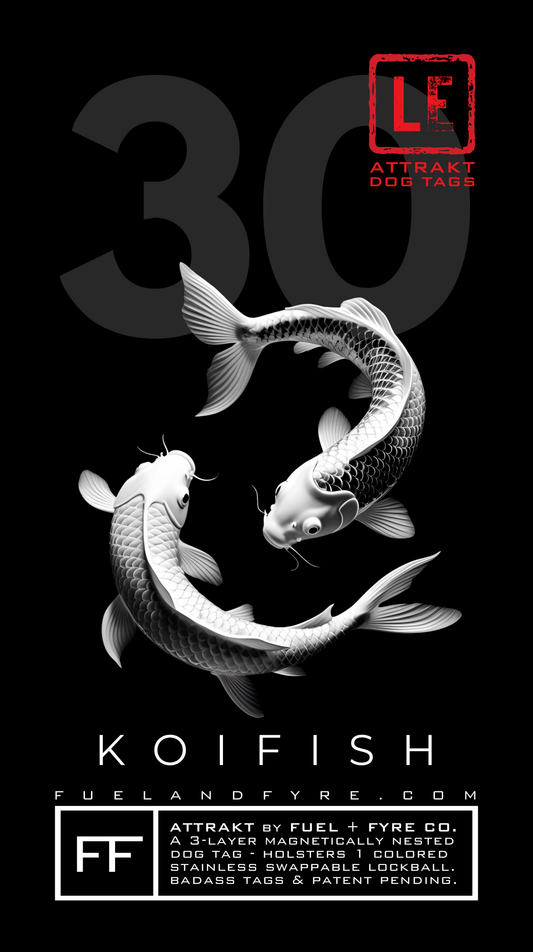 ATTRAKT LE | Magnetic Dog Tags | Koi Fish