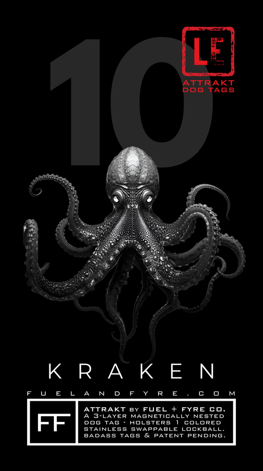 ATTRAKT LE | Magnetic Dog Tags | Kraken