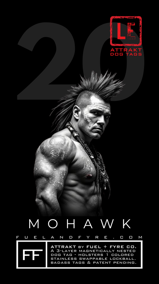 ATTRAKT LE | Magnetic Dog Tags | Mohawk
