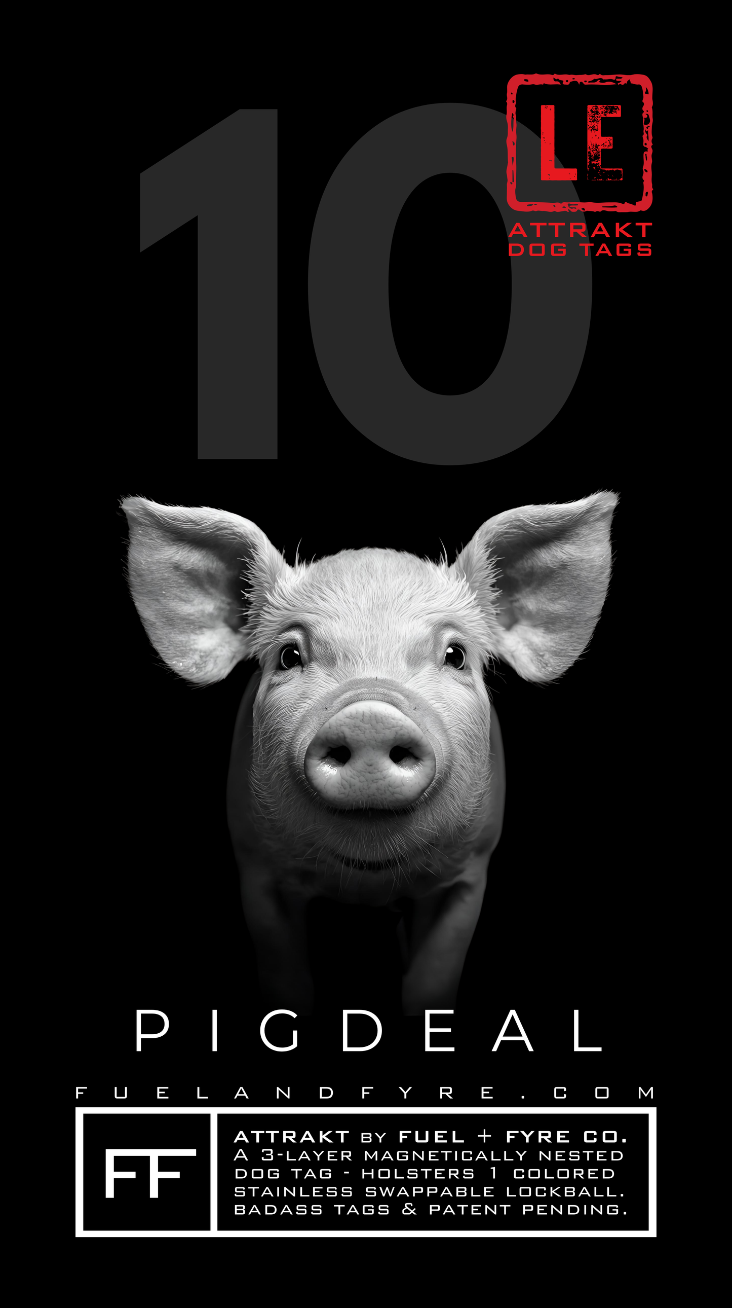 ATTRAKT LE | Magnetic Dog Tags | Pig Deal