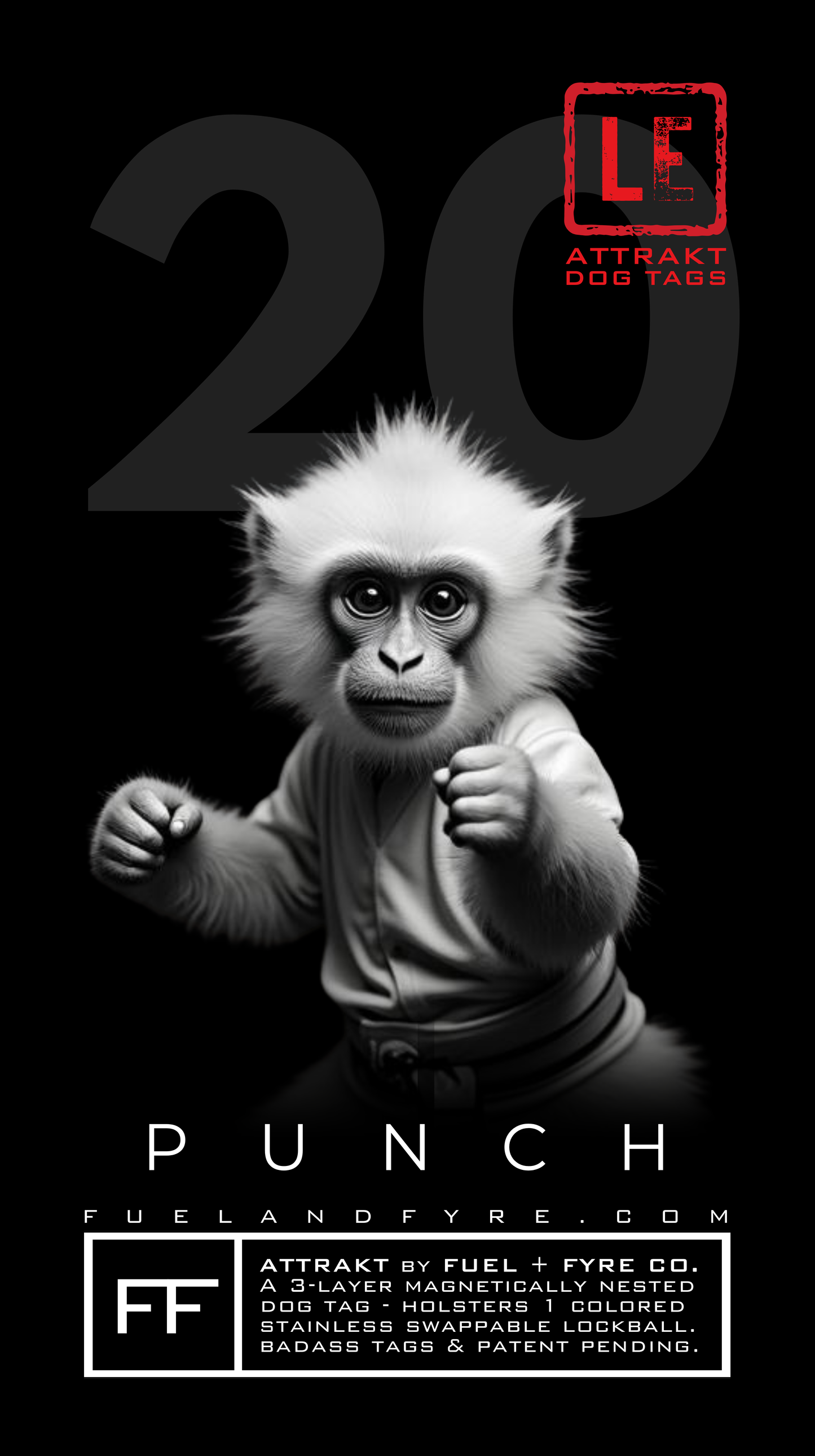 ATTRAKT LE | Magnetic Dog Tags | Punch