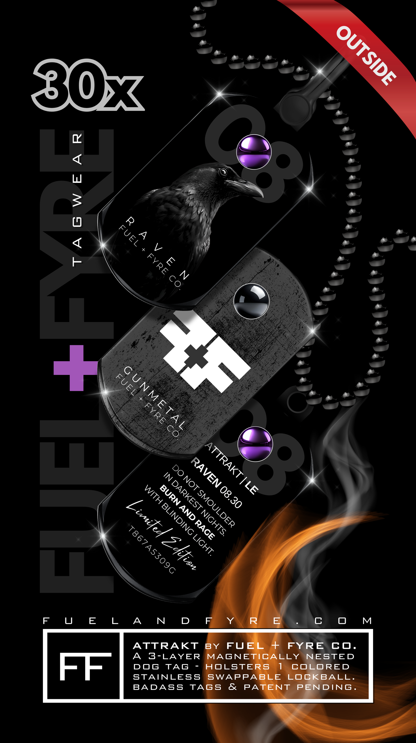 ATTRAKT LE | Magnetic Dog Tags | Woofer