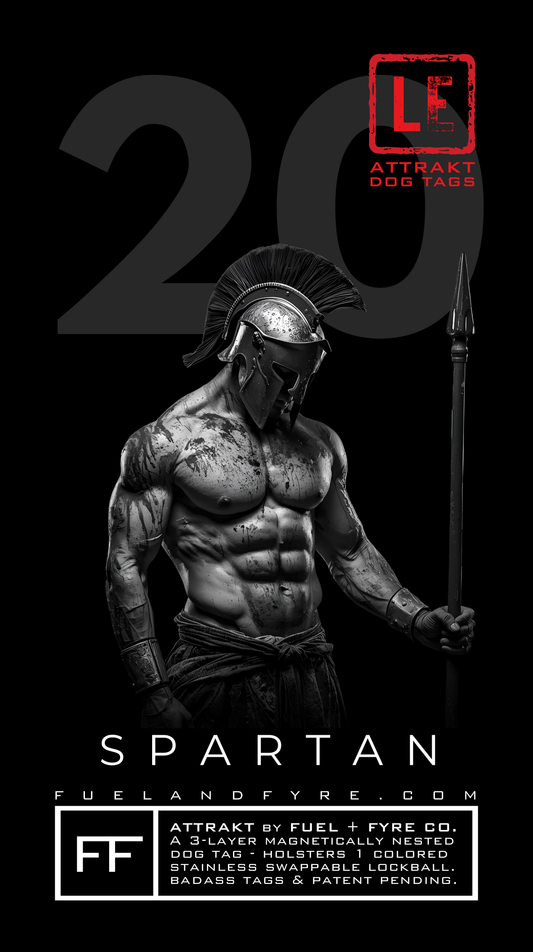 ATTRAKT LE | Magnetic Dog Tags | Spartan