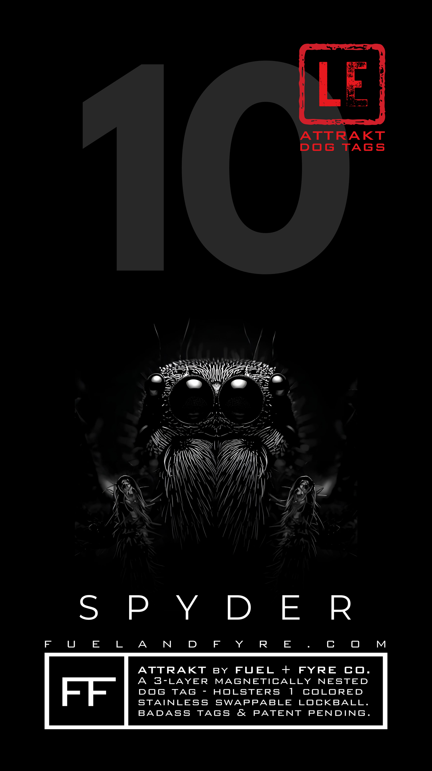 ATTRAKT LE | Magnetic Dog Tags | Spyder