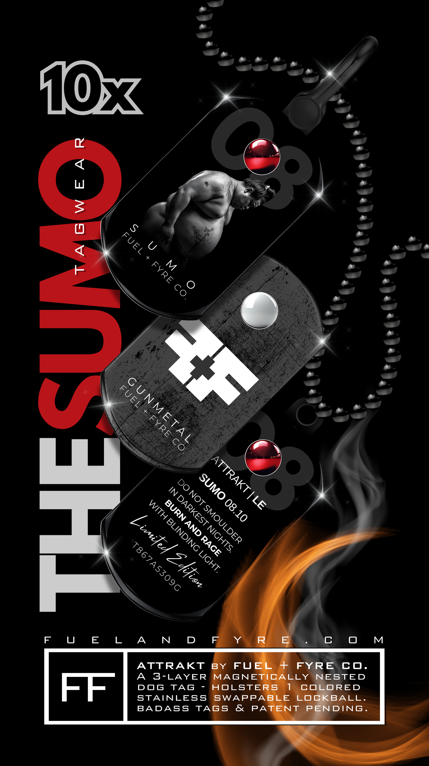 ATTRAKT LE | Magnetic Dog Tags | Sumo