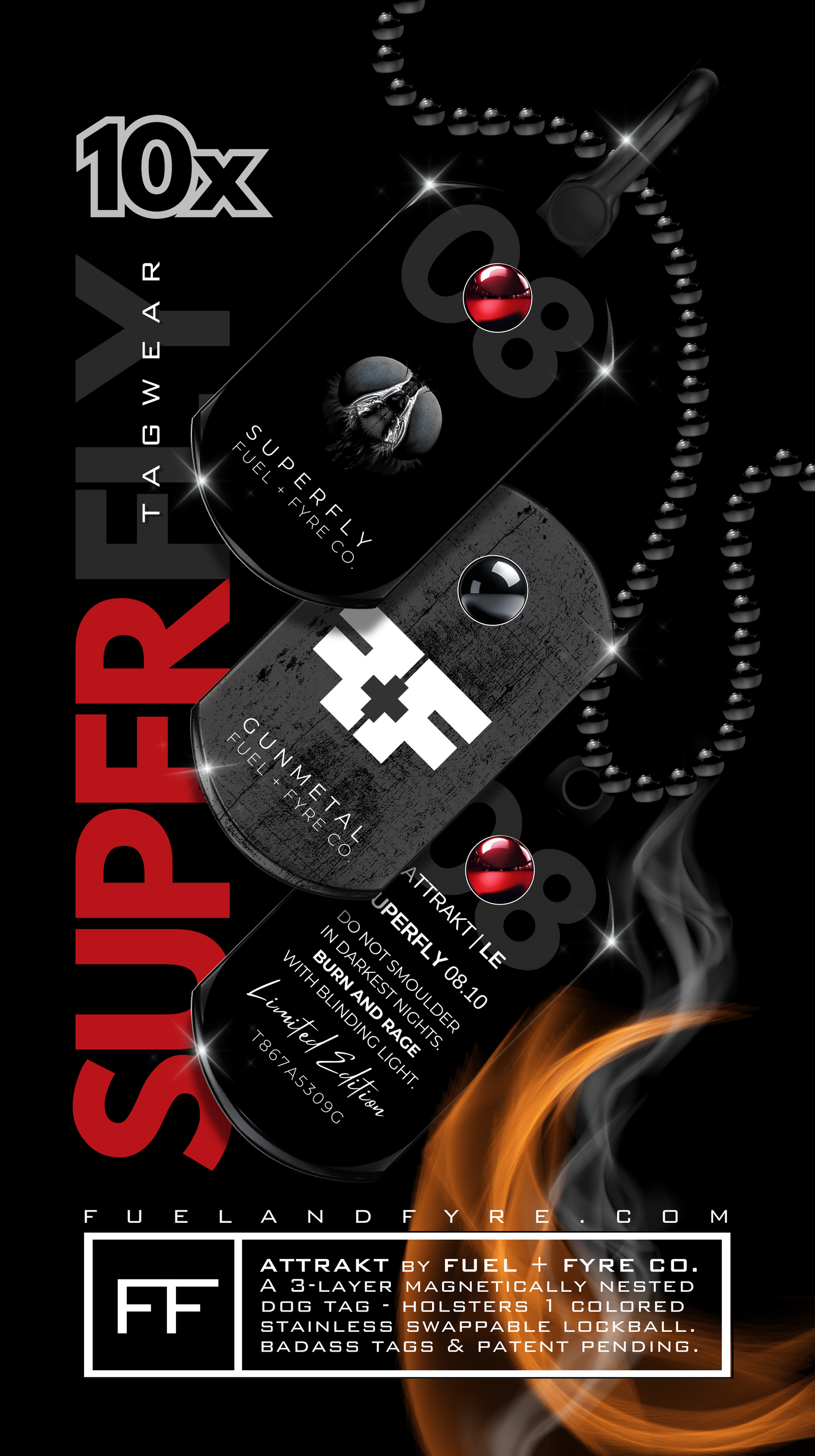 ATTRAKT LE | Magnetic Dog Tags | Superfly