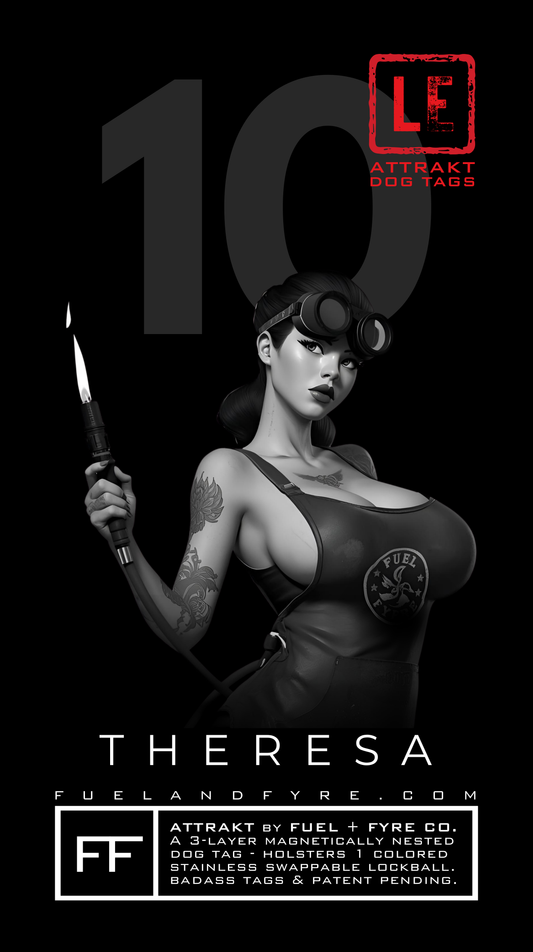 ATTRAKT LE | Magnetic Dog Tags | Theresa