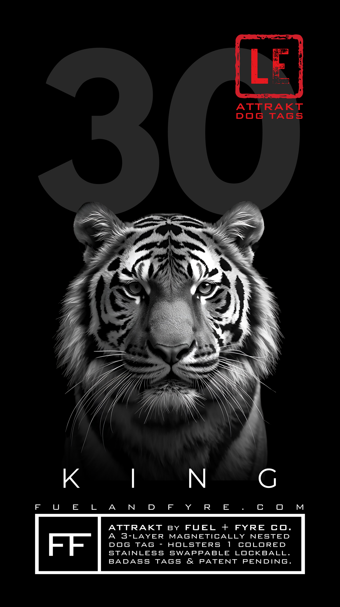 ATTRAKT LE | Magnetic Dog Tags | Tiger King